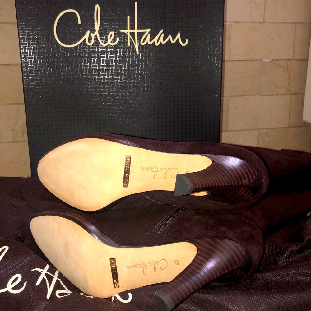 Cole Haan dark brown Samir’s air boot suede